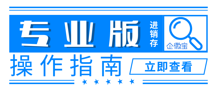 【企微宝ERP-V.Profssional专业版】进销存系统操作指南
